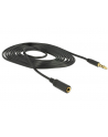 Delock Kabel Przedłużacz 3.5Mm Jack Czarny 2M (84667) - nr 1