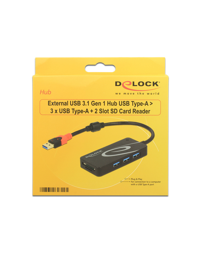 Delock HUB USB 3.1 (62899) główny