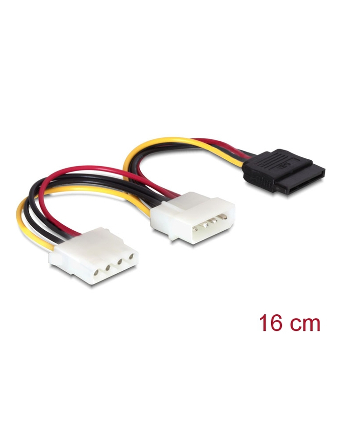 DeLOCK Cable Power SATA HDD > 2x 4pin male/female (60103) główny