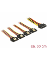 Delock 4x 15Pin SATA 1x 15Pin SATA 30cm (60157) - nr 1