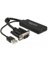 Delock Adapter AV VGA + Audio na HDMI Czarny (62668) - nr 2