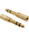 Delock Adapter AV 65361 Adapter 3.5 - 6.3mm Złoty (65361) - nr 12