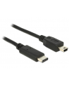 Delock USB C-miniUSB M/M 0,5m Czarny (83335) - nr 1