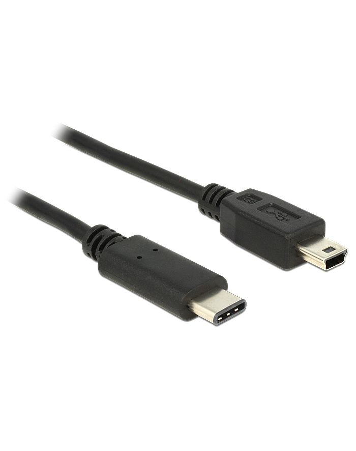 Delock USB C-miniUSB M/M 0,5m Czarny (83335) główny