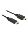 Delock USB C-miniUSB M/M 0,5m Czarny (83335) - nr 4
