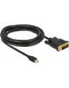 Delock Mini DisplayPort DVI 3m Czarny (83990) - nr 15