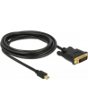 Delock Mini DisplayPort DVI 3m Czarny (83990) - nr 7