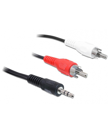 Delock Minijack 3.5 RCA (Cinch) x2 5m Czarny (84212)