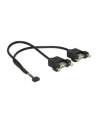 Delock Kabel USB 10 pin - 2x USB, do zabudowy panelowej, 25 cm (84832) - nr 5