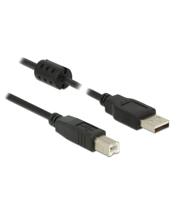 Delock Kabel USB Delock Typ B, 5m, czarny (84899)