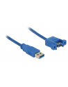 Delock Kabel USB USB A - USB A 1m Niebieski (85112) - nr 3