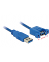 Delock Kabel USB USB A - USB A 1m Niebieski (85112) - nr 4