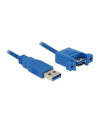 Delock Kabel USB USB A - USB A 1m Niebieski (85112) - nr 7