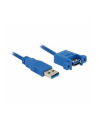 Delock Kabel USB USB A - USB A 1m Niebieski (85112) - nr 8