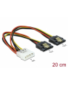 Delock Adapter molex-2xSATA 15 pin 0,2m (85237) - nr 3