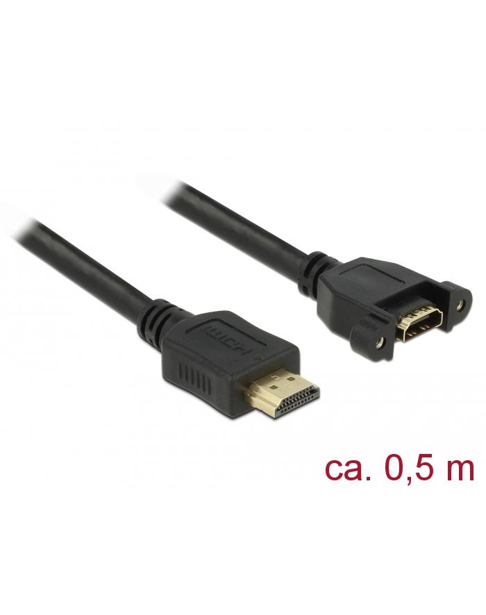 Delock HDMI - HDMI 0.5m Czarny (85463) główny
