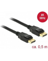 Kabel Delock DisplayPort - DisplayPort 0.5 Czarny (85506) - nr 11