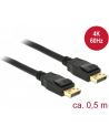 Kabel Delock DisplayPort - DisplayPort 0.5 Czarny (85506) - nr 6