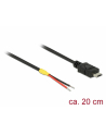 Delock Kabel USB Mikro-B St -- 2x offene Kabelenden Strom 0.2m (85541) - nr 2