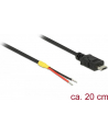 Delock Kabel USB Mikro-B St -- 2x offene Kabelenden Strom 0.2m (85541) - nr 4