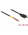 Delock Kabel USB Mikro-B St -- 2x offene Kabelenden Strom 0.2m (85541) - nr 8