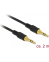 DELOCK KABEL  MINIJACK 3.5 MM - MINIJACK 3.5 MM, 2, CZARNY  (85549) - nr 13