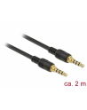 Kabel Delock MiniJack 3.5 mm - MiniJack 3.5 mm 2 Czarny (85598) - nr 1