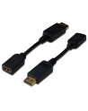 Digitus DisplayPort HDMI 0.15m Czarny (DB-340400-001-S) - nr 1
