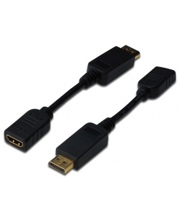 Digitus DisplayPort HDMI 0.15m Czarny (DB-340400-001-S)