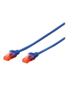 Digitus Patchcord U-UTP cat.6 LSZH 0,5m Niebieski (DK1617005B) - nr 6