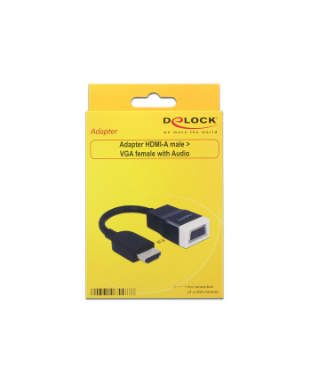 Delock HDMI męskie - D-Sub15 żeńskie +Audio (65587)