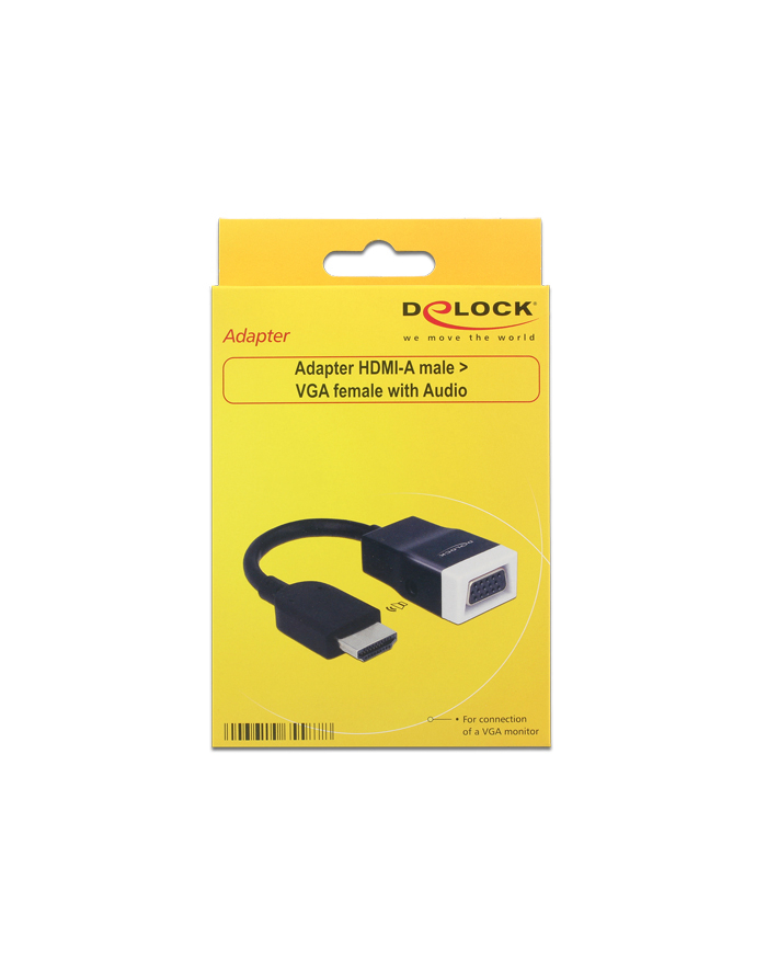 Delock HDMI męskie - D-Sub15 żeńskie +Audio (65587) główny