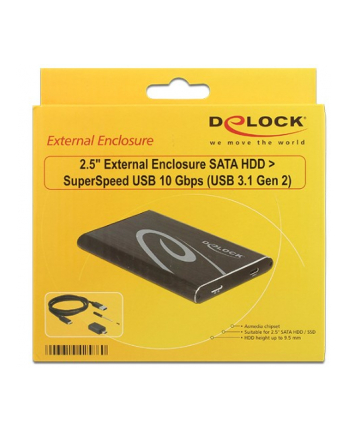 Delock Kieszeń Obudowa zewnętrzna 2.5'' SSD/HDD (42586)