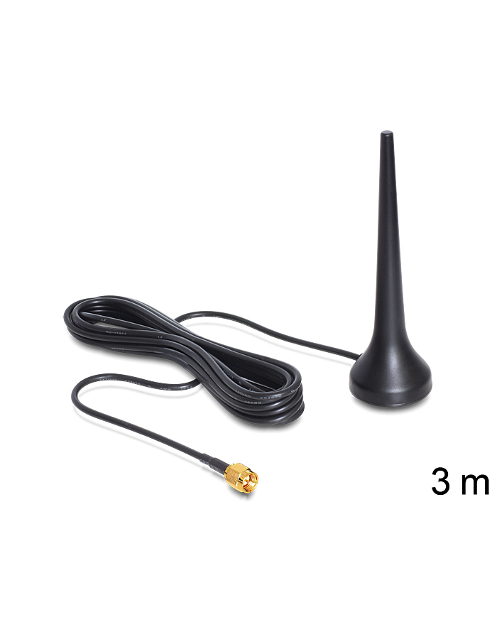 Delock Antena LTE/GSM Quadband SMA 2 dBi omni (88690) główny