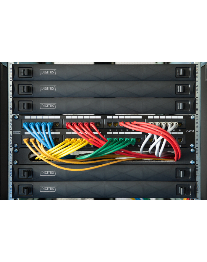 Digitus Czarny panel do szaf Rack 1U (DN97651) główny