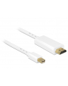 Delock miniDisplayPort na HDMI 3m Biały (83708) - nr 2