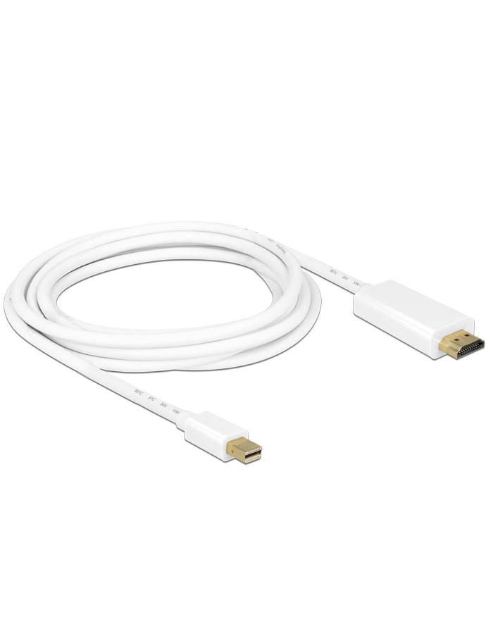 Delock miniDisplayPort na HDMI 3m Biały (83708) główny