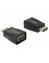 Adapter AV Delock ADAPTER HDMI(M)->VGA(F)+USB MICRO(F) CZARNY MINI ROZMIAR DELOCK - nr 1