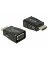 Adapter AV Delock ADAPTER HDMI(M)->VGA(F)+USB MICRO(F) CZARNY MINI ROZMIAR DELOCK - nr 2