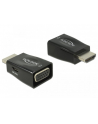 Adapter AV Delock ADAPTER HDMI(M)->VGA(F)+USB MICRO(F) CZARNY MINI ROZMIAR DELOCK - nr 6