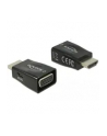 Adapter AV Delock ADAPTER HDMI(M)->VGA(F)+USB MICRO(F) CZARNY MINI ROZMIAR DELOCK - nr 7