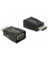 Adapter AV Delock ADAPTER HDMI(M)->VGA(F)+USB MICRO(F) CZARNY MINI ROZMIAR DELOCK - nr 9