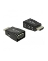 Adapter AV Delock ADAPTER HDMI(M)->VGA(F)+USB MICRO(F) CZARNY MINI ROZMIAR DELOCK - nr 11