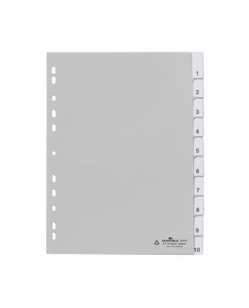 Durable Przekładki A4 Pp, Zgrzane Wymienne Indeksy, 10 Części (644110)