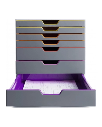 Durable Pojemnik Na Dokumenty 7Szuflad Varicolor
