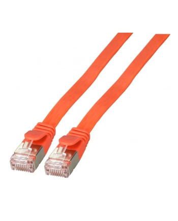 efb-elektronik Kabel płaski RJ45 U / FTP, kat. 6A, PVC, 2 m, czerwony
