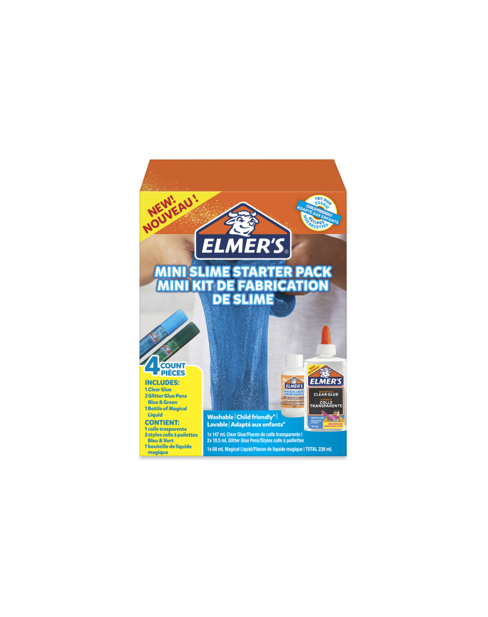 ELMER'S MINI SLIME KIT ZIELONY/NIEBIESKI ELMERS ZESTAW KREATYWNY, 2097606 główny