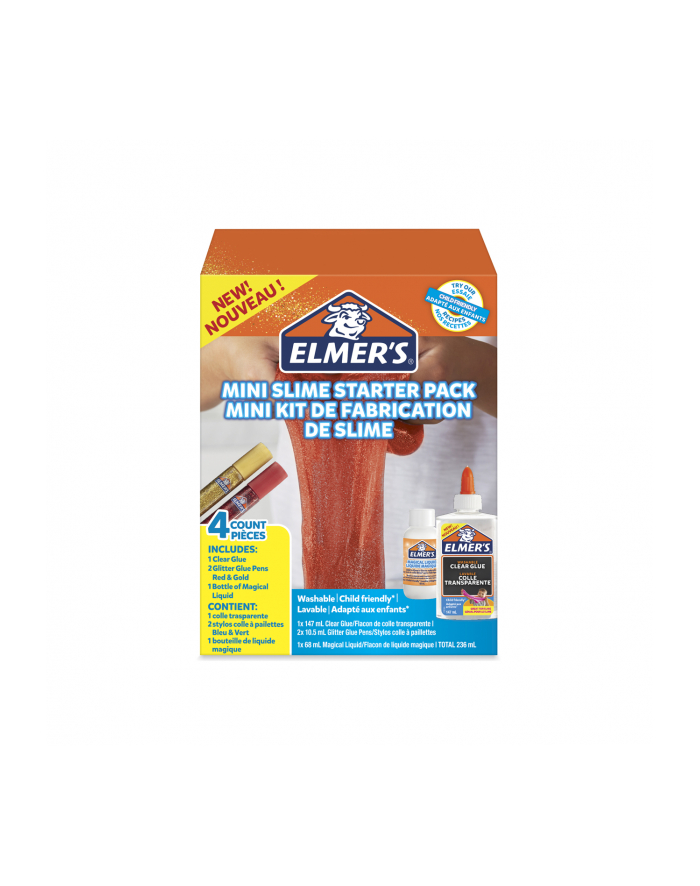 ELMER'S MINI SLIME KIT CZERWONY/ZŁOTY ELMERS ZESTAW KREATYWNY, 2097607 główny