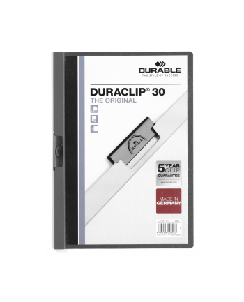 Durable Skoroszyt Zaciskowy Duraclip 1-30 Antracytowy 25Szt.