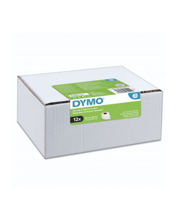DYMO ETYKIETY STANDARDOWE ADRESOWE - 89 X 28 MM BIAŁY, 2093091 - 12 ROLEK DYSTRYBUTOR ! PUNKT ODBIORU WARSZAWA-WŁOCHY